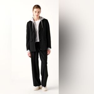 Uniqlo Wide-fit Black Pleated Pants - L